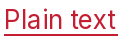 Plain text